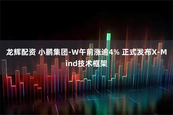 龙辉配资 小鹏集团-W午前涨逾4% 正式发布X-Mind技术框架